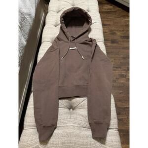 Jacquemus Gros Grain Le Hoodie Logo Brown Sweatshirt